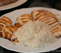 Pollo ala griglia con riso