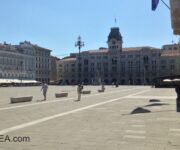 La bella e famosa piazza Unità d'Italia a Trieste