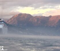 La foschia del fiordo di Kotor