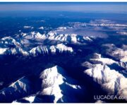 Le alpi viste dall'aereo