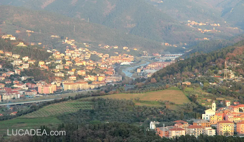 Casarza Ligure vista da Villa Ginestra