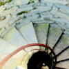 La scala a chiocciola della torre Doria a Vernazza