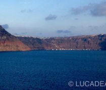 Panorama di Santorini dalla nave