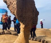Queen Head nel Geopark di Yehliu: la roccia a forma di regina