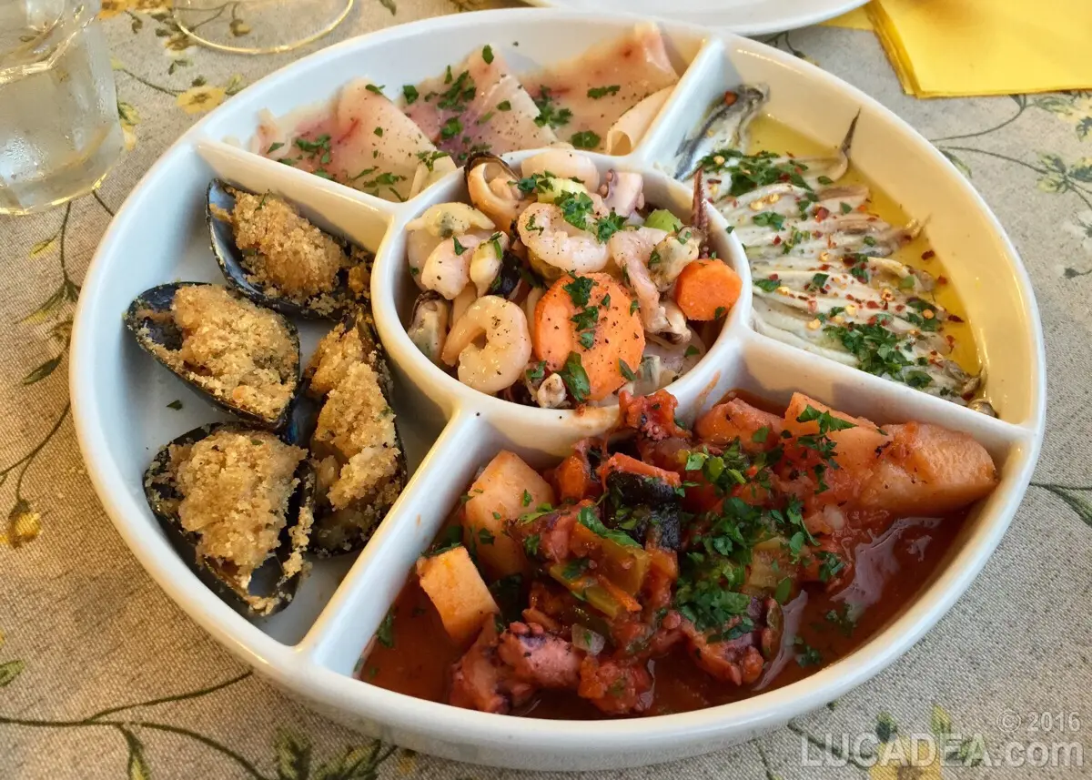 Antipasti di mare misti