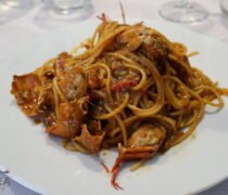 Spaghetti al sugo di granchio