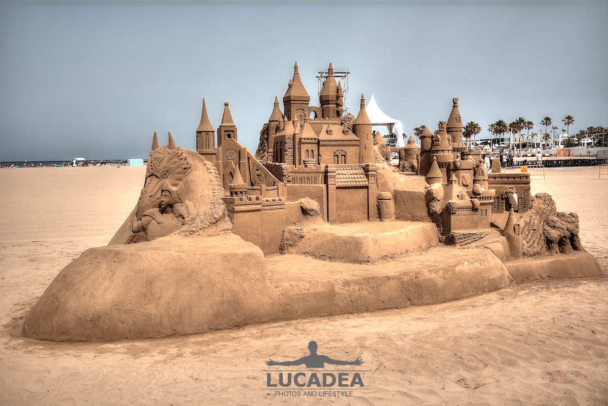 Castello di sabbia a Valencia