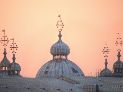 Cupole di San Marco al tramonto