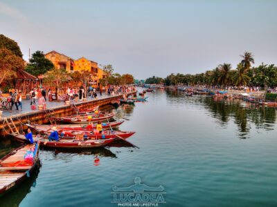 Tramonto ad Hoi An in Vietnam