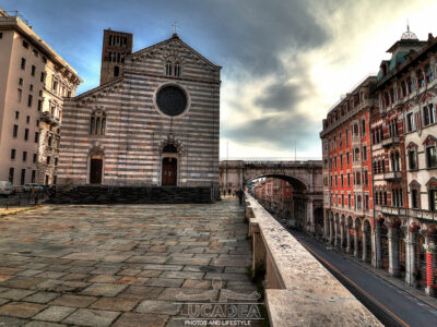 Piazza della Abbazia di Santo Stefano a Genova