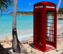 Cabina telefonica ad Antigua