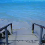 Scala verso il mare ad Antigua