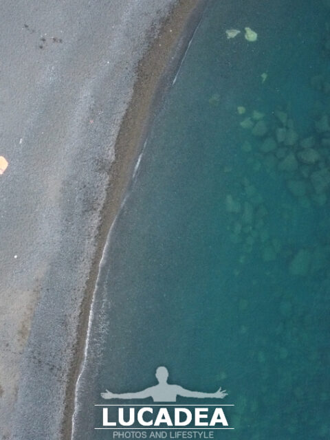La spiaggia di Sant'Anna vista dal drone