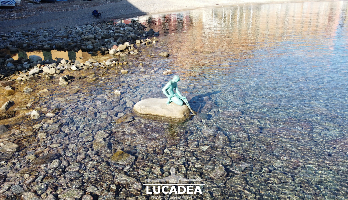 La statua del Pescatore in Baia del Silenzio a Sestri Levante