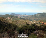 La vista di Sestri Levante da sopra Villa Libiola