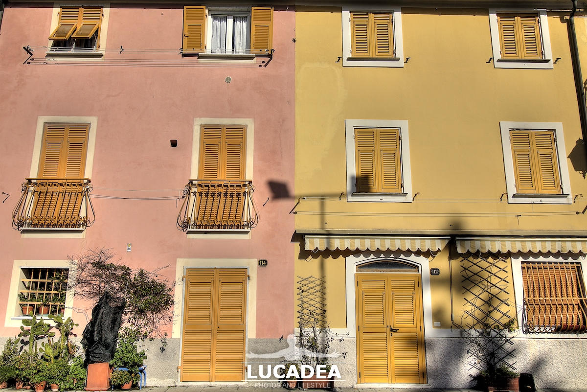 Le case colorate della Liguria