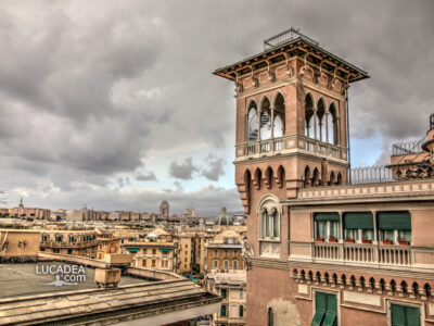 Il panorama di Genova salendo al quartiere di Albaro