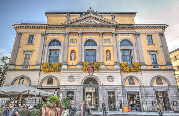 Il palazzo del municipio di Lugano in Svizzera