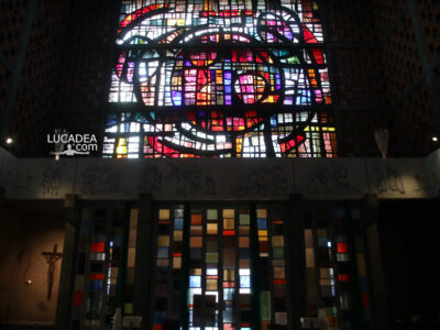 La vetrata delle chiesa di Sant'Antonio a Sestri Levante