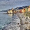 Il borgo marinaro di Camogli in Liguria il 7 gennaio 2022