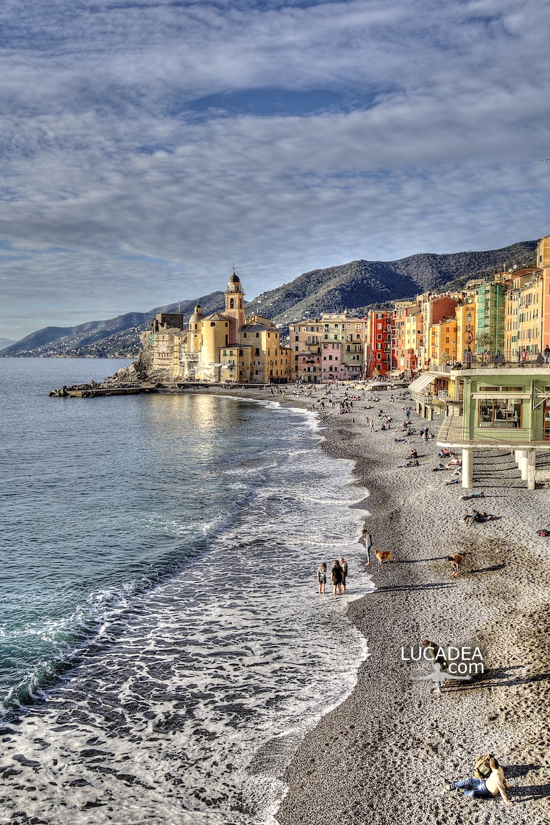 Il borgo marinaro di Camogli in Liguria il 7 gennaio 2022