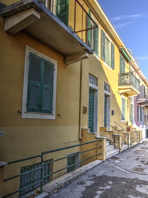 Le casette del quartiere di Marina Giulia a Chiavari