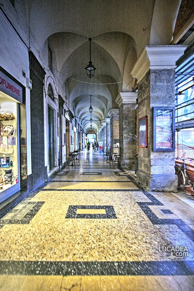 I portici di via Garibaldi a Chiavari