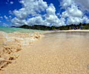 Mare da sogno: l'acqua cristallina di Grand Anse a Grenada nei Caraibi
