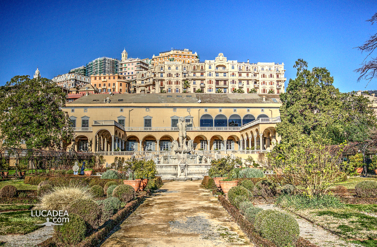 Il giardino all'italiana della Villa del Principe a Genova