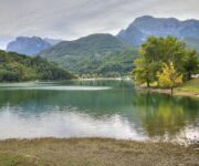 Il lago di Gramolazzo in provincia di Lucca