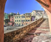 Il ponte romano nel porticciolo di Bogliasco, in Liguria