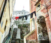 Uno scorcio di Camogli, il bel borgo marinaro in Liguria