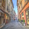 Uno scorcio di viale Mazzini il caruggio di Rapallo