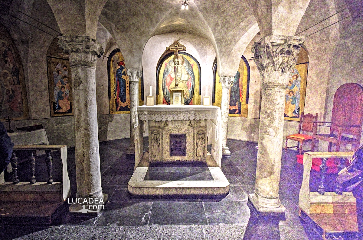 L’antica cripta della antica chiesa di Santo Stefano a Genova