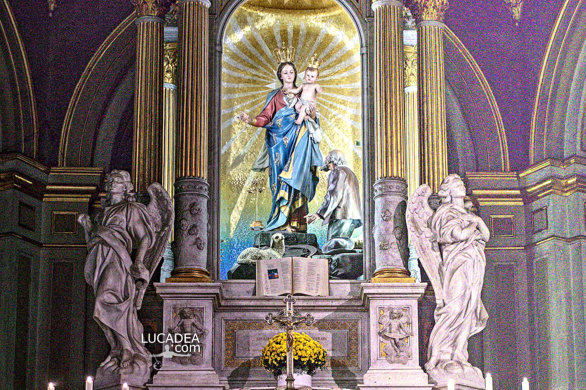 Il tempietto della Madonna della Guardia sopra Genova