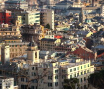 Il centro di Genova visto dall'alto