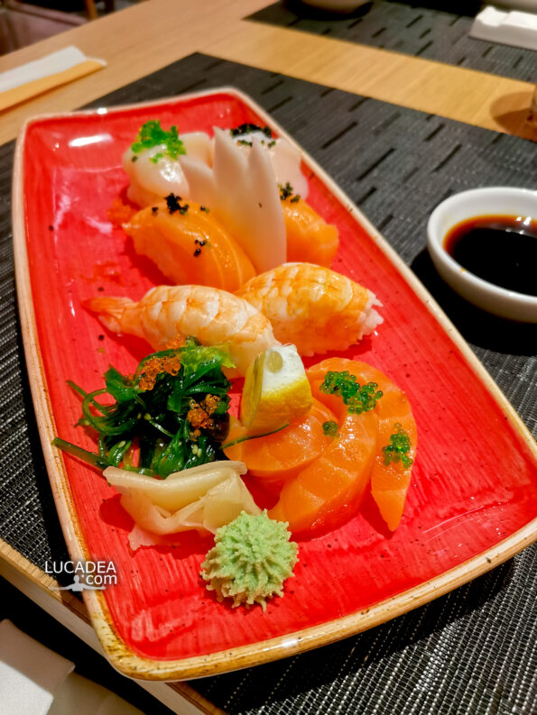 Il nigiri ed il sashimi anche sulla nave da crociera