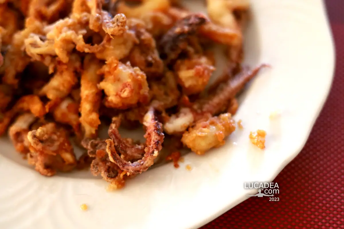 Un gustoso fritto di totani
