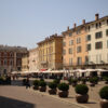 La bella piazza Paolo VI nella città di Brescia