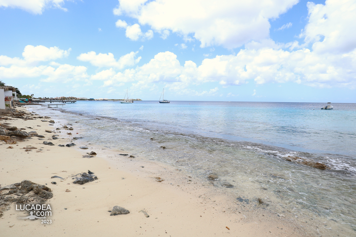 Mare da sogno: la costa vicino al porto dell'isola di Bonaire