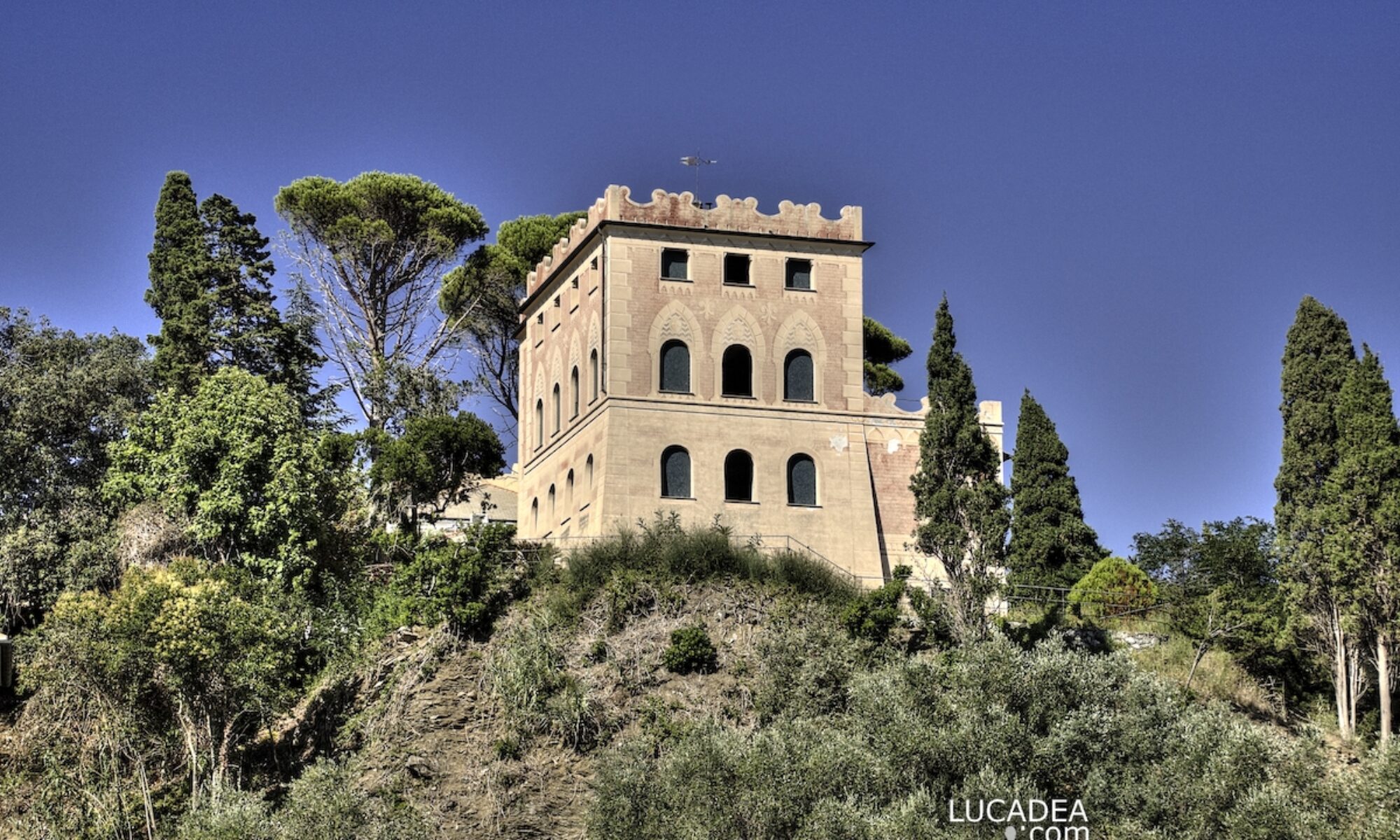 Il Castelletto Ghio già Castello di Ripamare a Lavagna in Liguria
