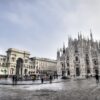 La vista della famosissima piazza del Duomo di Milano