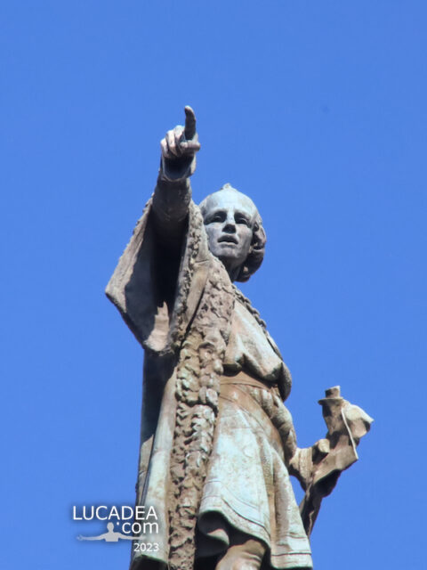 La statua di Cristoforo Colombo a Barcellona