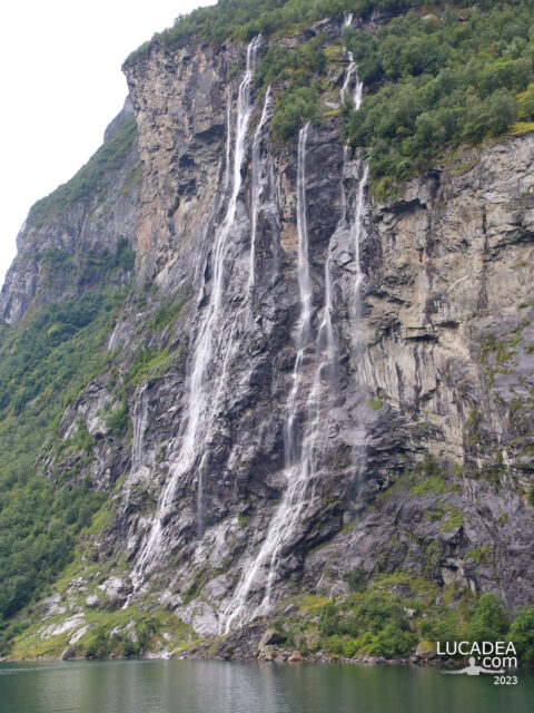 La cascata del Pretendente nel Geirangerfjord