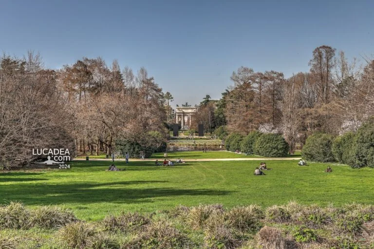 Il Parco Sempione nel centro di Milano