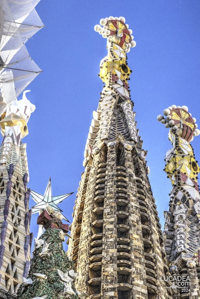 Le guglie della Sagrada Familia di Barcellona