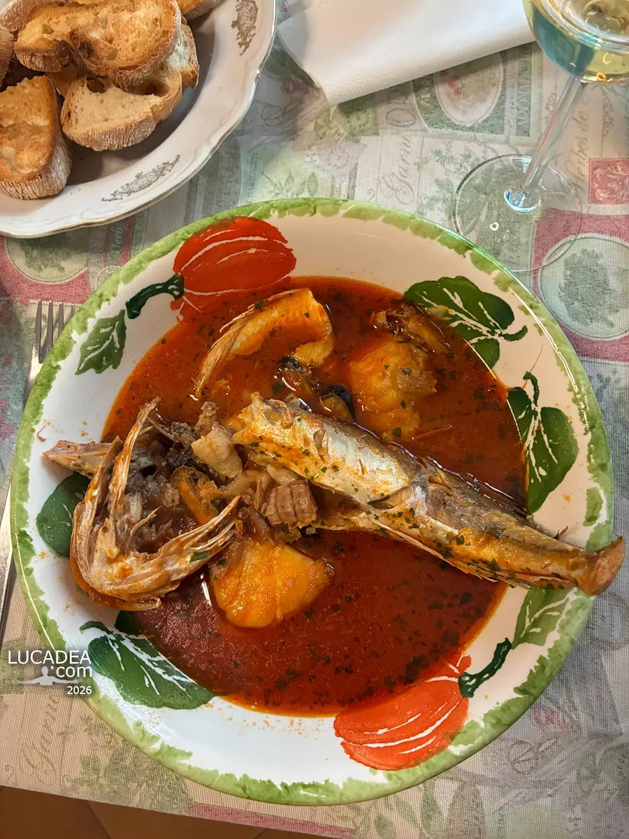 Una zuppa di pesce che scalda il cuore a pranzo